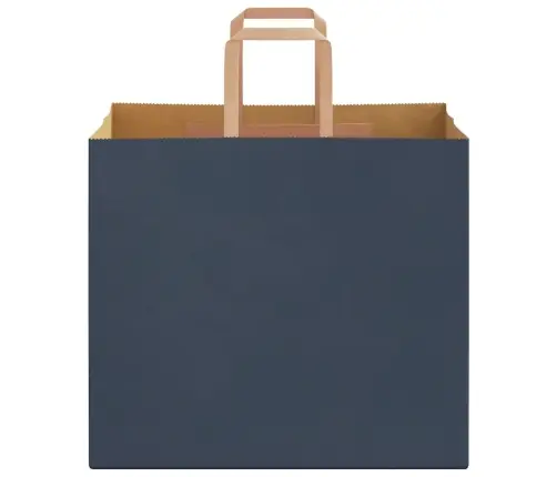 Papīra Maisiņi 250 Gab. Ar Rokturiem, Zili, 32X22X28 Cm Vidaxl