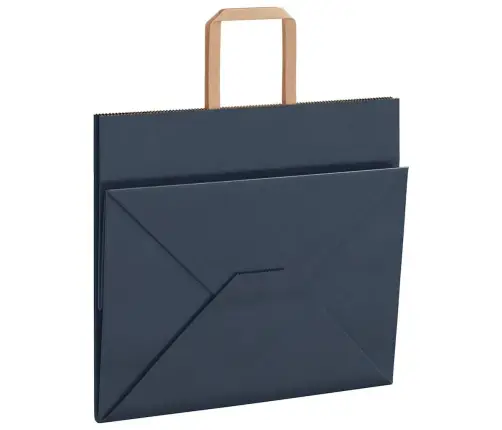 Papīra Maisiņi 250 Gab. Ar Rokturiem, Zili, 32X22X28 Cm Vidaxl