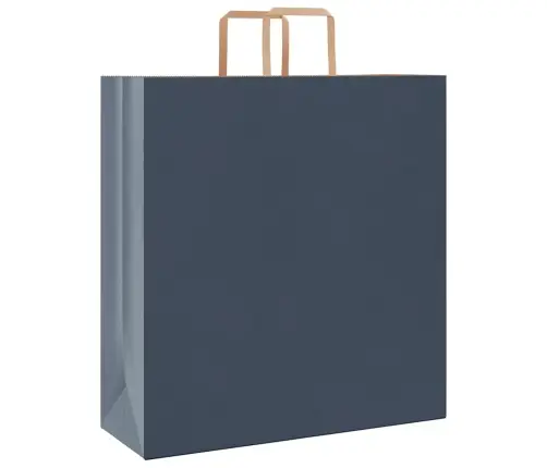 Papīra Maisiņi 250 Gab. Ar Rokturiem, Zili, 45X17X48 Cm Vidaxl