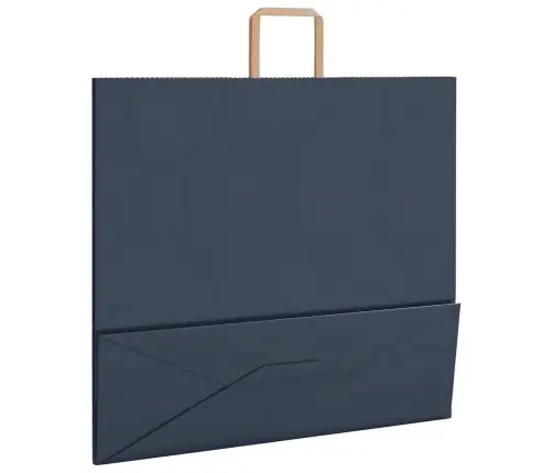 Papīra Maisiņi 250 Gab. Ar Rokturiem, Zili, 54X15X49 Cm Vidaxl