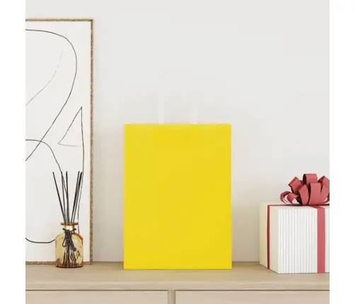 Papīra Maisiņi 50 Gab. Ar Rokturiem, Dzelteni, 26X12X35 Cm Vidaxl