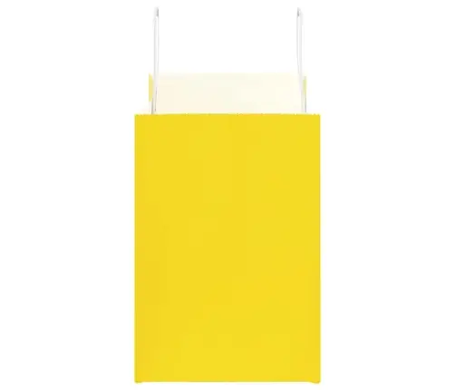 Paberkotid, 50 Tk, Käepidemetega, Kollane, 32X17X25 Cm