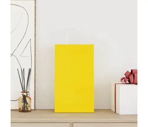 Paberkotid, 250 Tk, Käepidemetega, Kollane, 21X11X36 Cm