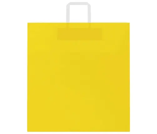 Paberkotid, 250 Tk, Käepidemetega, Kollane, 45X17X48 Cm