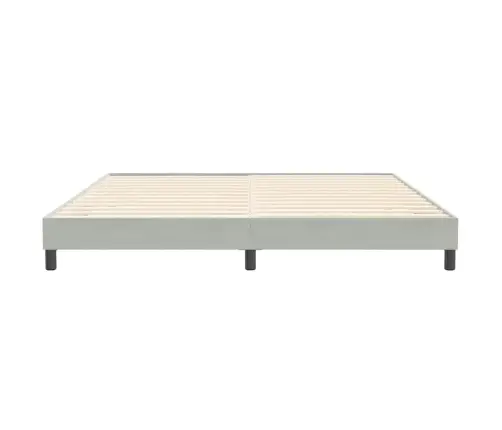 Box Vedruvoodi Ilma Madratsita Helehall 200X210 Cm Samet