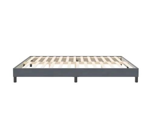 Box Spring Gulta Bez Matrača Tumši Pelēka 200X220 Cm Samts Vidaxl