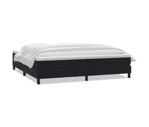 Box Vedruvoodi Madratsiga Must 180X220 Cm Samet