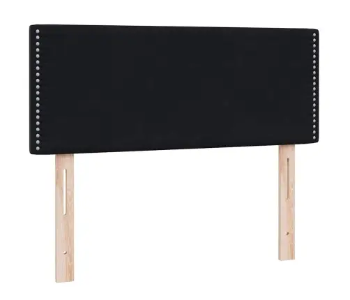 Atsperu Gulta Ar Matraci, Melna Samts, 120X210 Cm Vidaxl