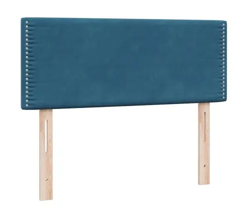 Atsperu Gulta Ar Matraci, Tumši Zils Samts, 120X210 Cm Vidaxl