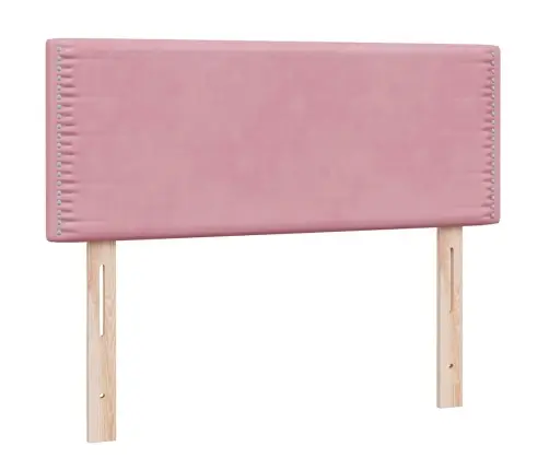 Atsperu Gulta Ar Matraci, Rozā Samts, 120X210 Cm Vidaxl