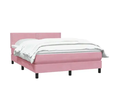 Kontinentaalvoodi Madratsiga, Roosa, 160X210 cm Samet