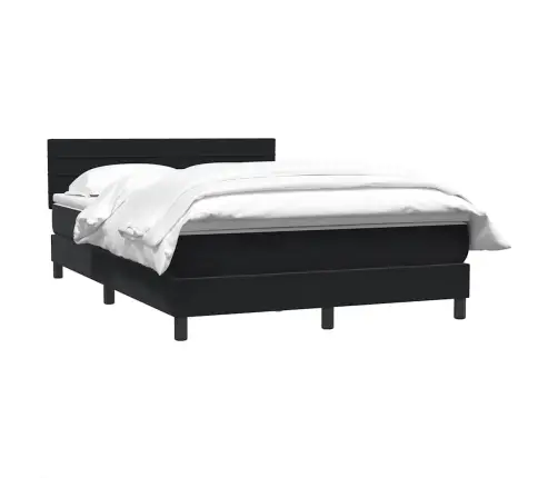 Kontinentaalvoodi Madratsiga, Must, 160X210 cm Samet