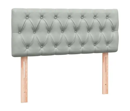 Atsperu Gulta Ar Matraci, Gaiši Pelēka Samts, 120X220 Cm Vidaxl