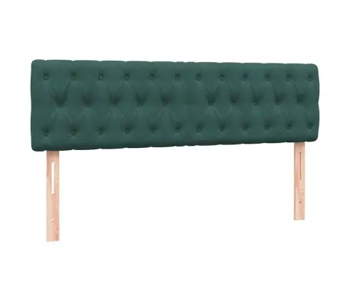 Lova Su Spyruoklėmis Ir Čiužiniu, Žalia, 160X220 cm Aksomas