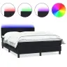 Kontinentaalvoodi Madrats Ja Led, Must, 160X210 cm Samet