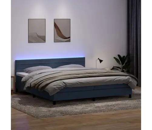 Kontinentaalvoodi Madrats Ja Led, Tumehall, 180X210 cm Samet