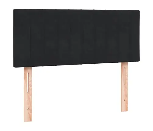 Atsperu Gulta Ar Matraci, Led, Melna Samts, 120X210 Cm Vidaxl