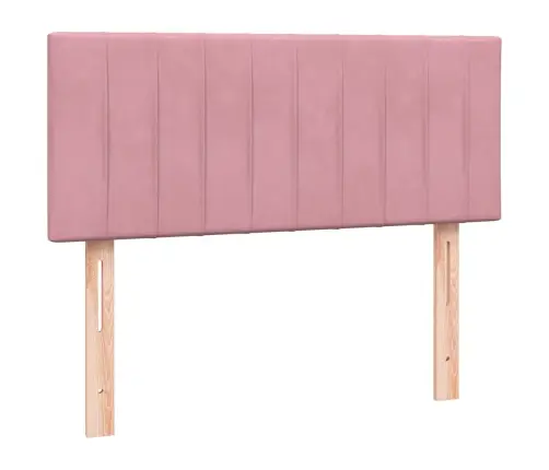 Lova Su Spyruokliniu/Čiužiniu/Led, Rožinė, 120X210 cm Aksomas