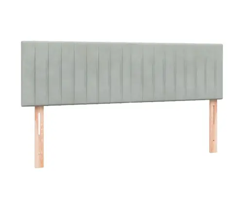 Kontinentaalvoodi Madrats Ja Led, Helehall, 140X210 cm Samet