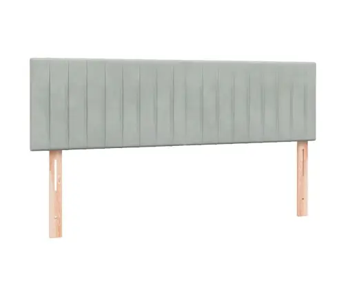 Kontinentaalvoodi Madrats Ja Led, Helehall, 160X210 cm Samet