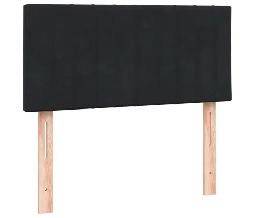 Kontinentaalvoodi Madrats Ja Led Must 100X220 Cm Samet