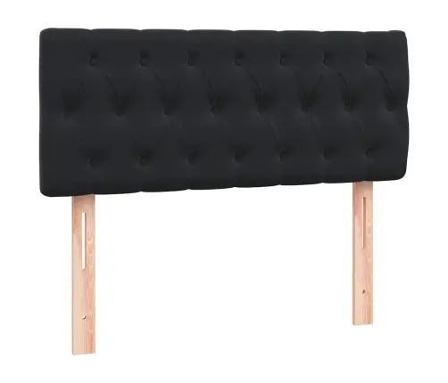 Atsperu Gulta Ar Matraci, Led, Melna Samts, 120X210 Cm Vidaxl