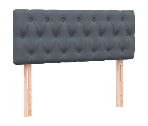 Lova Su Spyruokliniu/Čiužiniu/Led, Tamsiai Pilka, 120X220 cm Aksomas