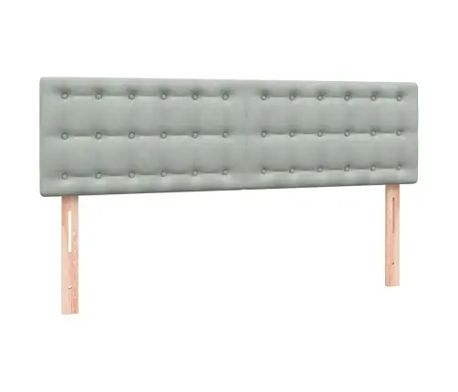 Kontinentaalvoodi Madrats Ja Led, Helehall, 140X210 cm Samet