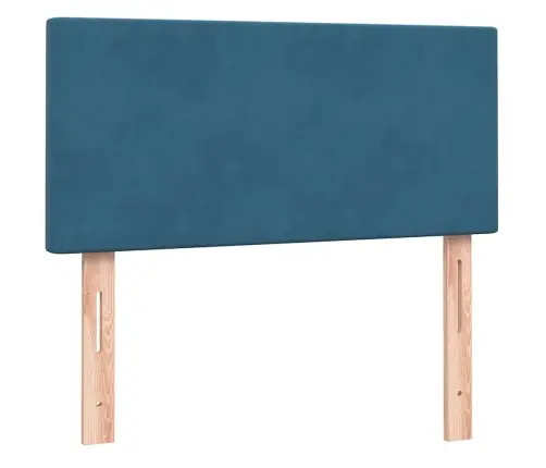 Box Vedruvoodi Madratsiga Tumesinine 80X210 Cm Samet