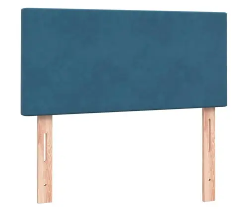 Kontinentaalvoodi Madratsiga, Tumesinine, 80X220 cm Samet