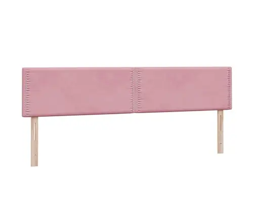 Box Spring Gulta Ar Matračiem Rozā 180X210 Cm Velvet Vidaxl