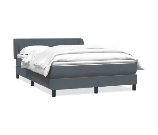 Kontinentaalvoodi Madratsiga, Tumehall, 140X210 cm Samet