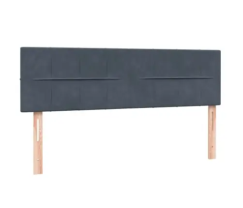 Kontinentaalvoodi Madratsiga, Tumehall, 160X210 cm Samet
