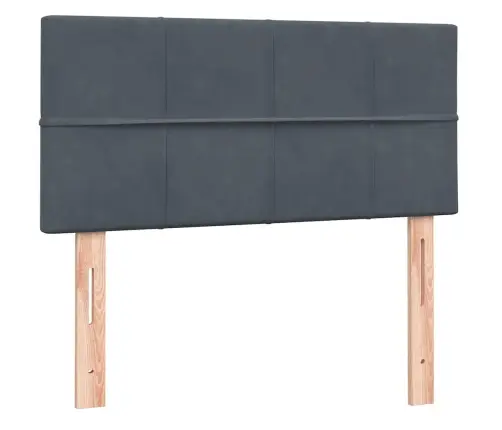 Kontinentaalvoodi Madratsiga, Tumehall, 80X220 cm Samet