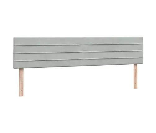 Box Vedruvoodi Madratsitega Helehall 180X210 Cm Velvet