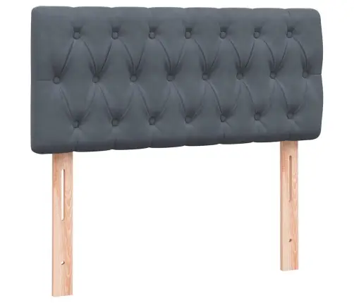 Box Vedruvoodi Madratsiga Tumehall 80X210 Cm Samet