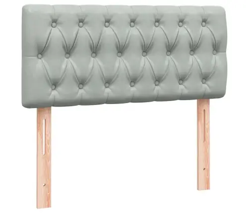 Box Spring Lova Su Čiužiniu Šviesiai Pilka 90X210 Cm Velvet