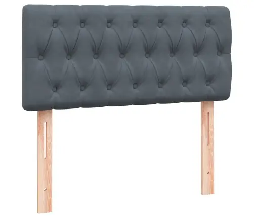 Kontinentaalvoodi Madratsiga, Tumehall, 90X220 cm Samet