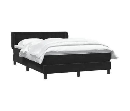 Box Vedruvoodi Madratsiga Must 160X220 Cm Samet