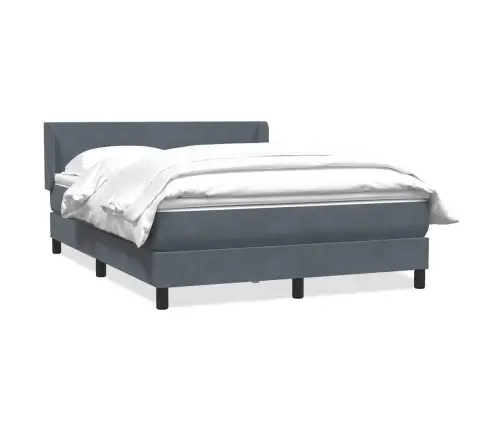 Box Vedruvoodi Madratsiga Tumehall 160X220 Cm Samet