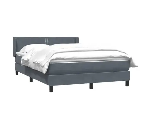 Kontinentaalvoodi Madratsiga, Tumehall, 140X210 cm Samet