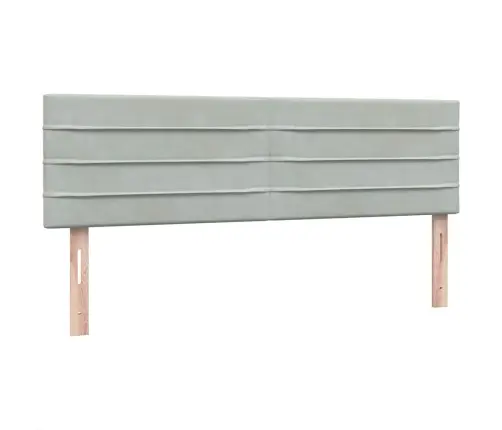 Kontinentaalvoodi Madratsiga, Helehall, 140X210 cm Samet