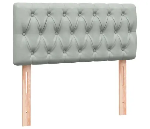 Atsperu Gulta Ar Matraci, Gaiši Pelēka Samts, 90X210 Cm Vidaxl