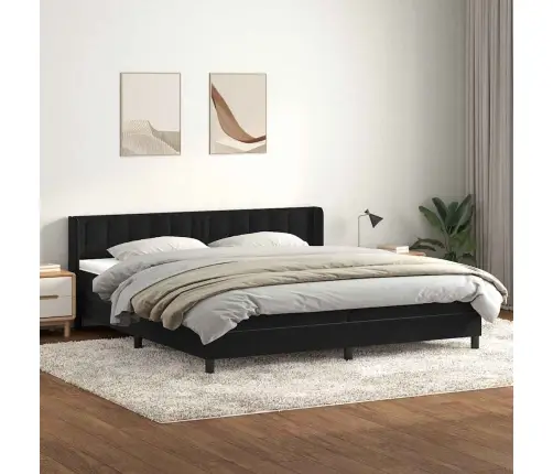 Atsperu Gulta Ar Matraci, Tumši Zaļš Samts, 90X210 Cm Vidaxl