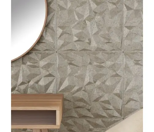 Seinapaneelid 24 Tk, Betoon, 50X50 Cm Xps 6 M² Ametüst