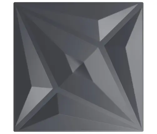 Sienas Paneļi, 48 Gab., Pelēki, 50X50 Cm, Xps, 12 M², Zvaigžņu Vidaxl