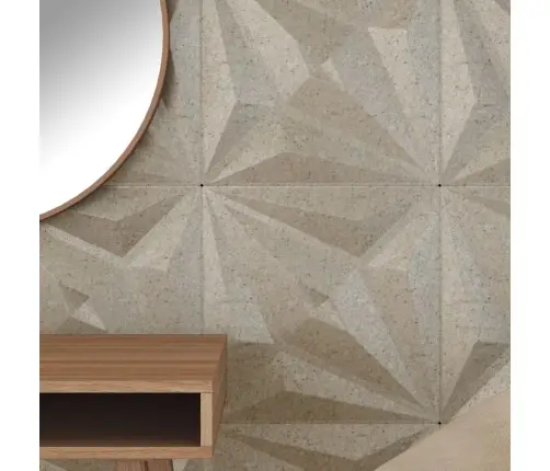 Sienas Paneļi 24 Gab. Betona Apdruka 50X50 Cm Xps 6 M² Zvaigzne Vidaxl