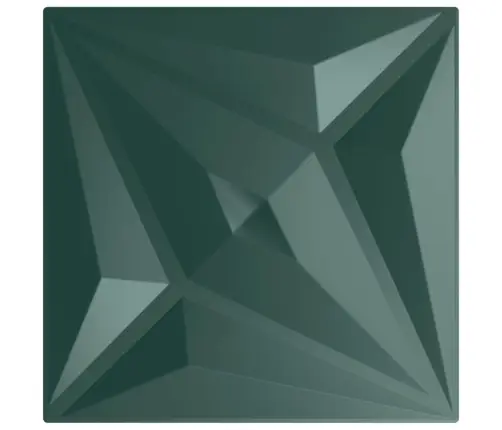 Sienas Paneļi, 24 Gab., Zaļi, 50X50 Cm, Xps, 6 M², Zvaigžņu Vidaxl