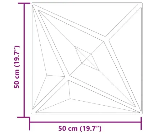 Sienas Paneļi, 24 Gab., Zaļi, 50X50 Cm, Xps, 6 M², Zvaigžņu Vidaxl