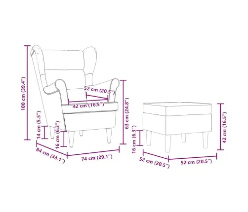 Krėslas Su Pakoja, Kreminės Spalvos, Audinys
